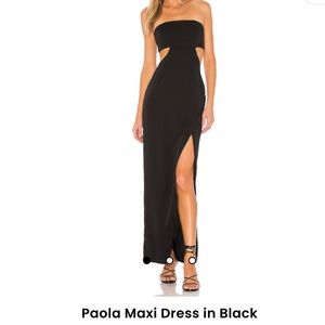 Revolve Paola Black Maxi Dress!